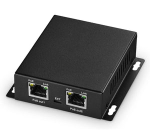 Gigabit PoE Extender and PoE Injector 2-in-1 PoE Adapter, IEEE802.3af/at/bt Max 90W Input POE-GEXIN-90W