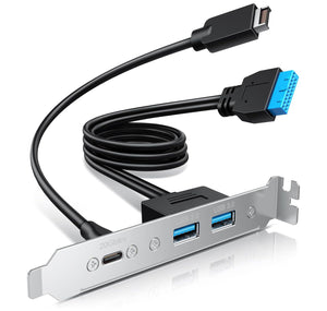 20Gbps USB-C and USB 3.0 Expansion Card with PCIe Bracket USB 3.2 Gen2 20Gbps Hub HUB-31C-20