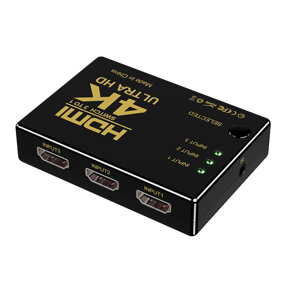 4K HDMI Switch 3 in 1 out 4K@60Hz HDMI Switcher 3 to 1 HDMI Selector HDSW316