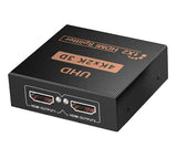 4K HDMI Splitter 1 in 2 out 1x2 HDMI Splitter HDMI Distributor with DC Power Adapter HDSP12