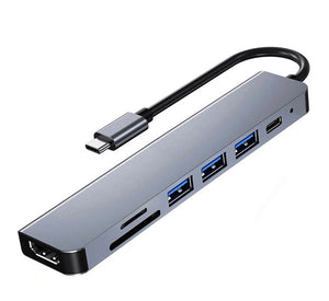 USB C Multiport Adapter 7-in-1 USB Type-C Hub Adapter with 4K HDMI output UCHD712