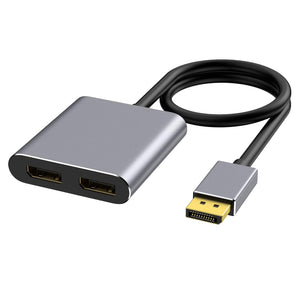 DisplayPort to Dual DisplayPort MST DP 4K@60Hz Splitter DP to 2 DP Splitter DPSP4612