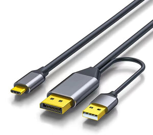 DisplayPort to USB-C Cable 4K@60Hz with USB Power Cable supports Touch-control DP2UC46-2