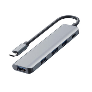 USB C Data Hub 5-in-1 USB 3.1 Type-C Hub with PD 100W Fast Charging UCHP51