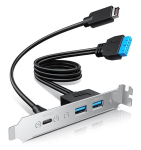 10Gbps USB-C and USB 3.0 Expansion Card with PCIe Bracket USB 3.2 Gen2 10Gbps Hub HUB-31C-10