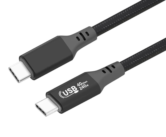 USB4 Type-C Cable Thunderbolt 4 Cable 40Gbps Data/ 8K@60Hz Video/ PD 240W Charging U4-CM8640-1