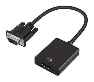 VGA to HDMI 1080P Adapter VGA to HDMI Video Converter with 3.5mm Audio VGA2HD01