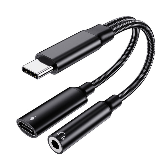 USB C to 3.5mm Headphone Adapter 384KHz 32Bit with USB-C PD 60W Fast Charging UCA384PD