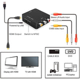 RCA to HDMI Adapter AV to HDMI 1080P Video Audio Converter AV2HD